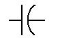 Symbole condensateur polarisé 2