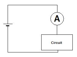 Schema electrique mesure amperemetre